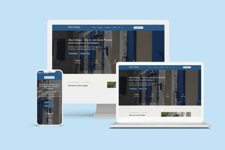 Développement de site internet pour gîte dans le Nord

