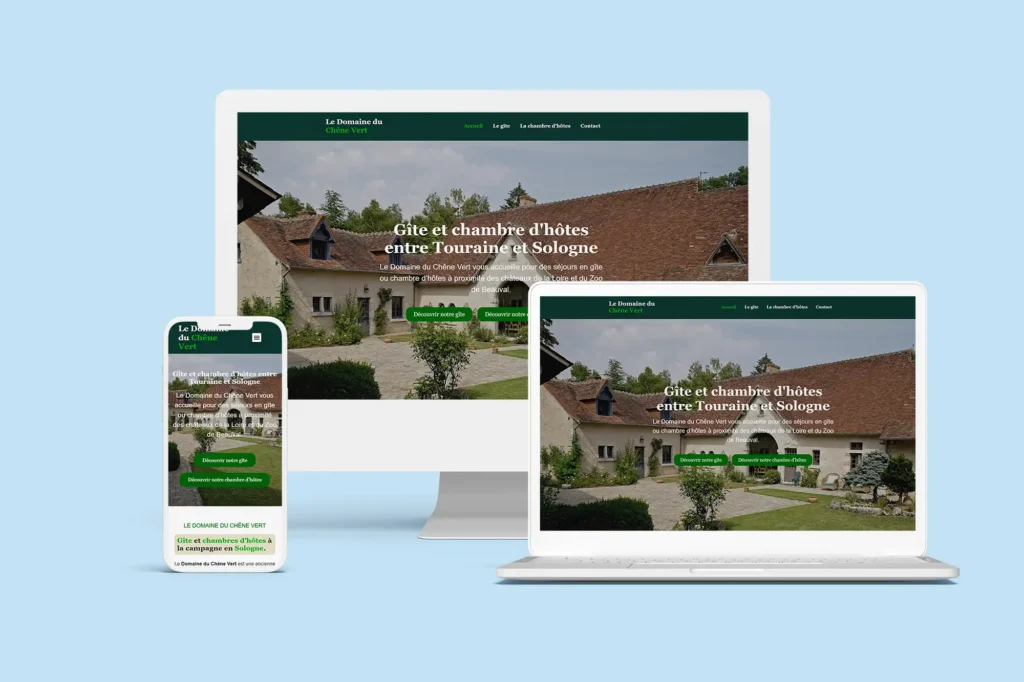 Création de site internet pour gîte dans le Nord
